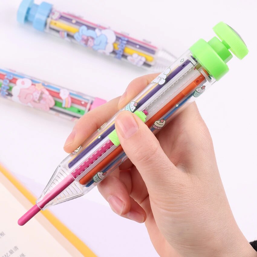 8 spalvų kreidelių rašiklis (3 vnt.) - Originalu-pigu