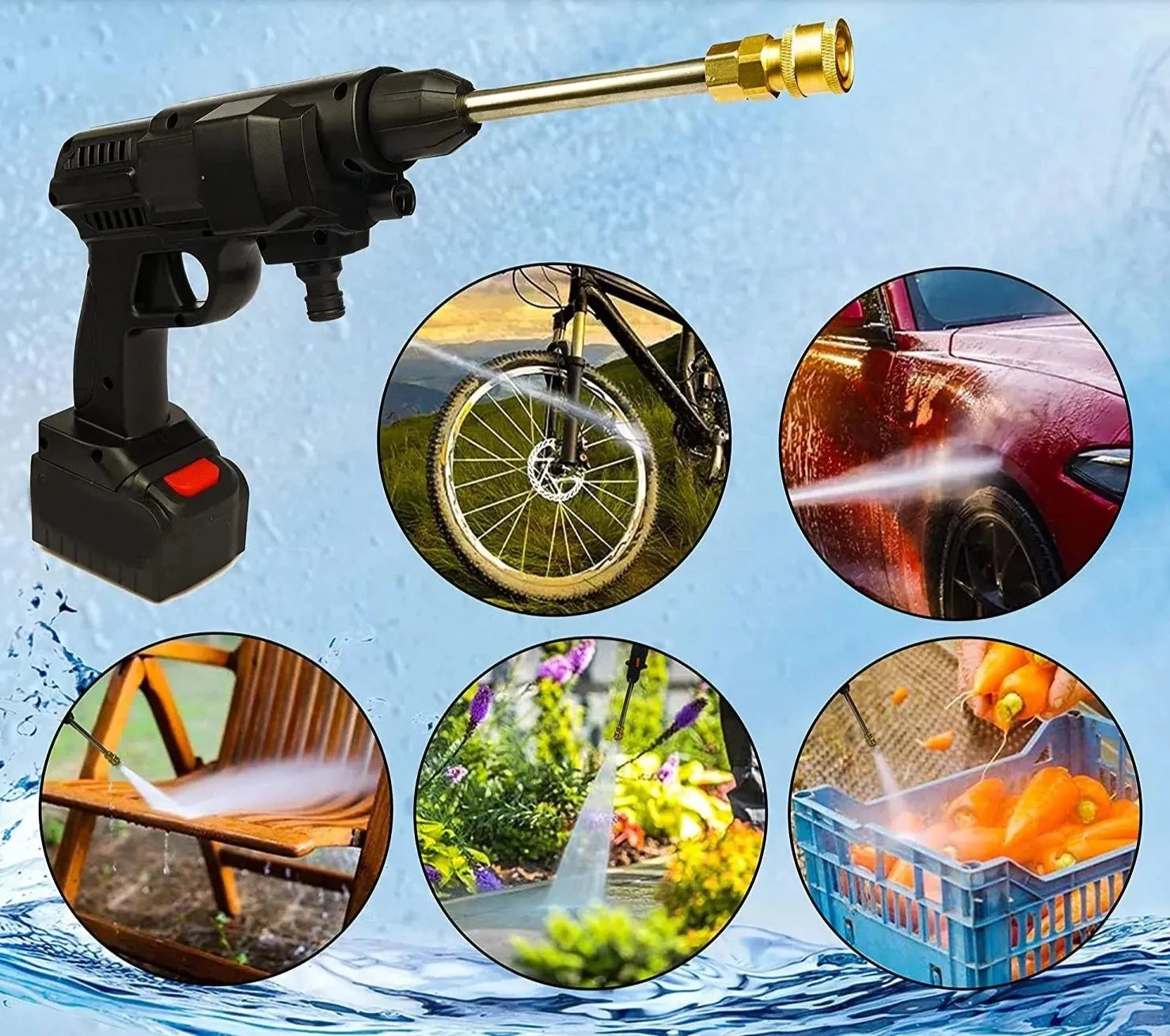 Belaidis aukšto slėgio plovimo pistoletas - Originalu-pigu