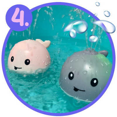 Vandenį purškiantis LED banginis - Originalu-pigu