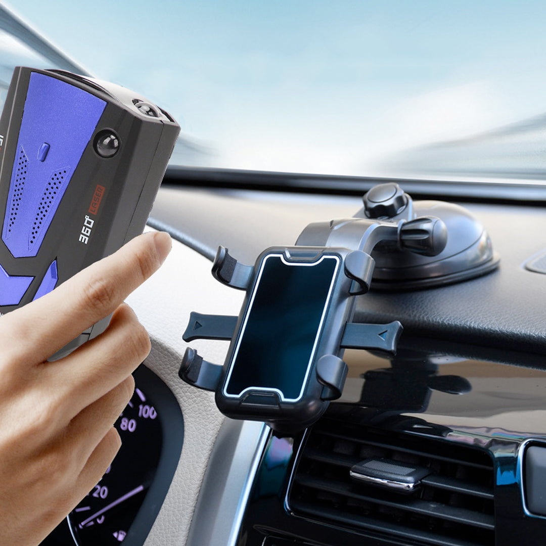 Universalus radarų detektoriaus laikiklis automobiliui