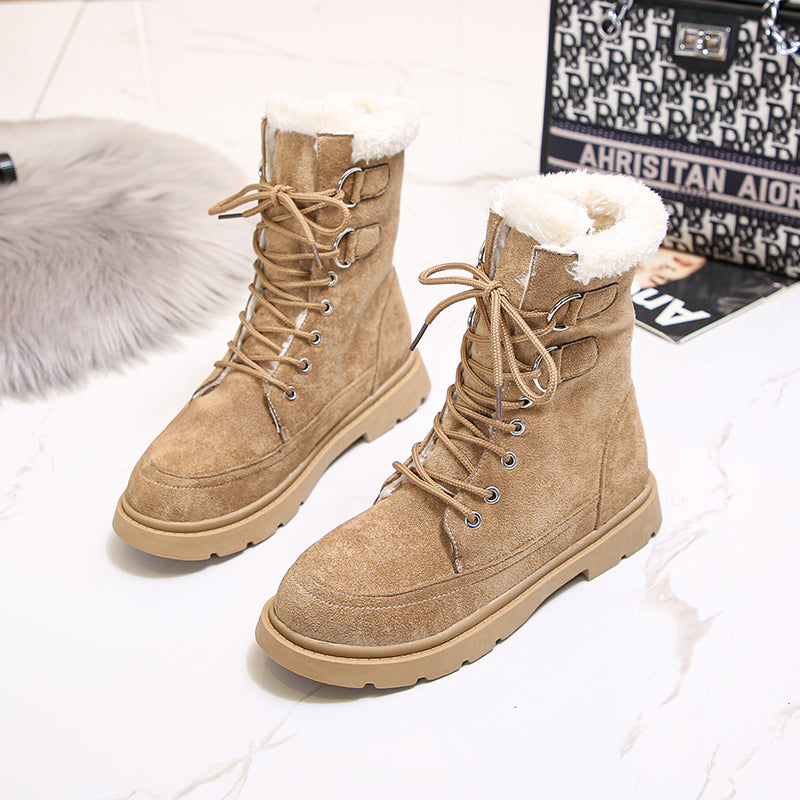 Moteriški žieminiai batai su kailiuku - Originalu-pigu