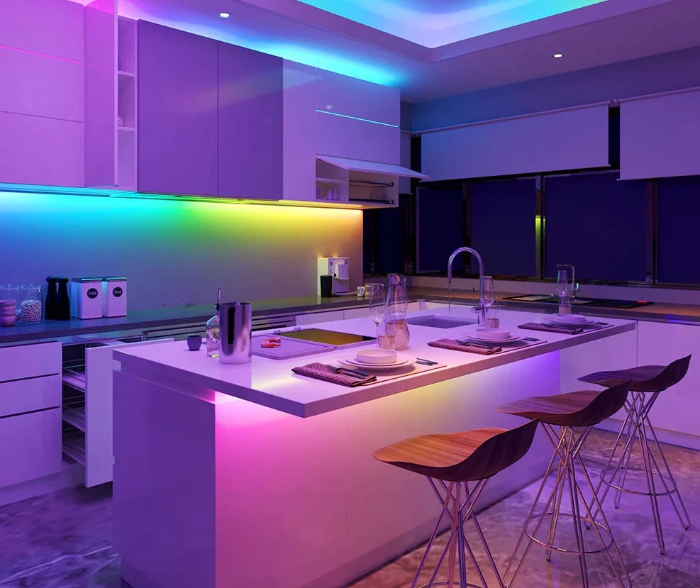 LED RGB juostelė su nuotoliniu valdymu - Originalu-pigu