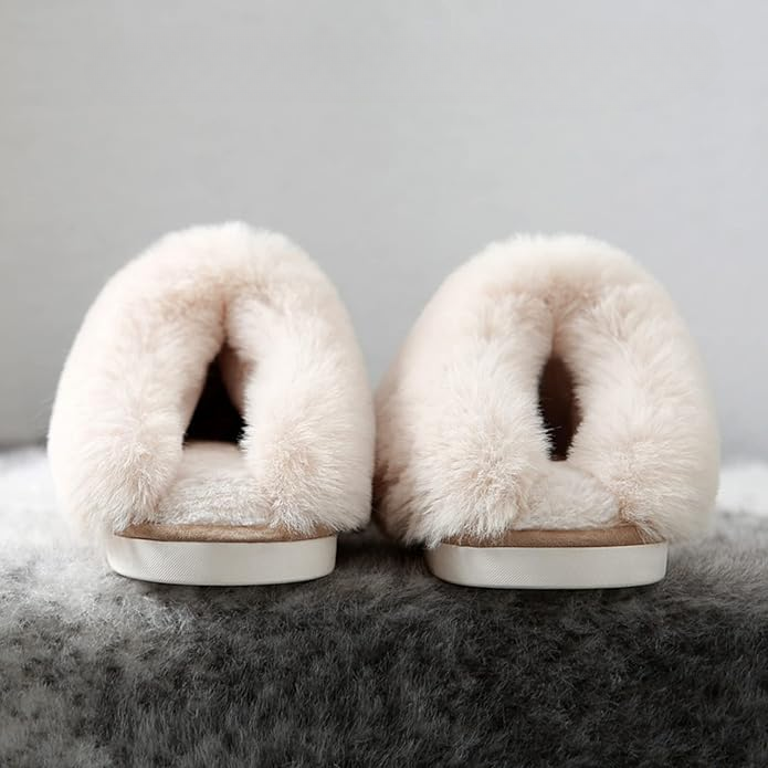 Moteriškos šiltos pliušinės šlepetės - Originalu-pigu