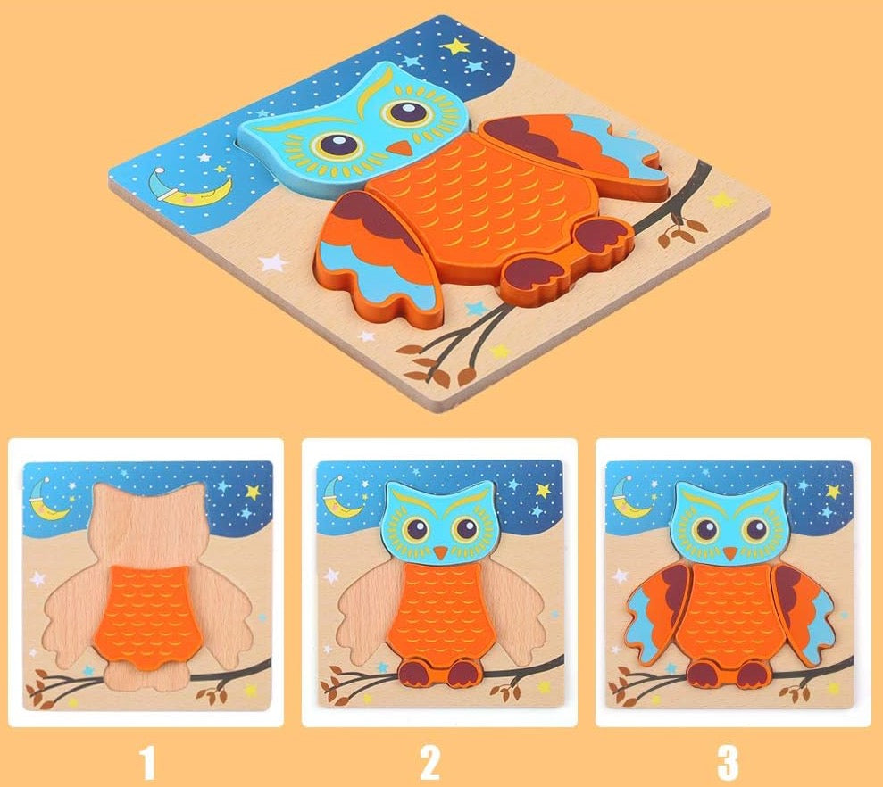 Medinė dėlionė vaikams - Originalu-pigu
