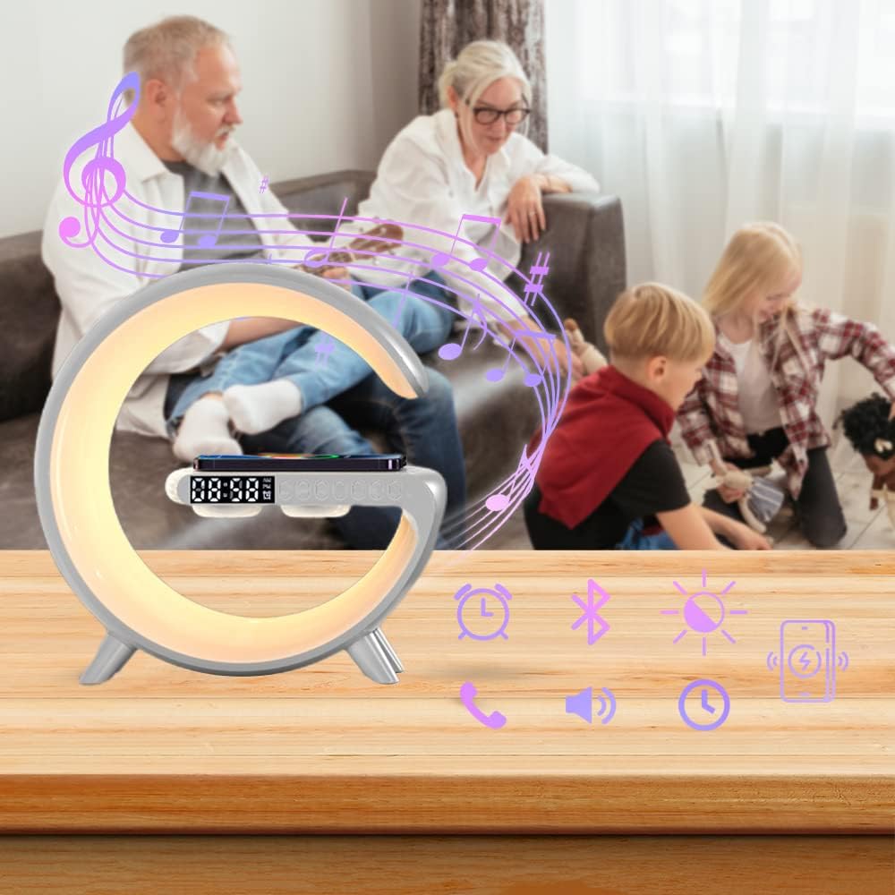 Išmani lempa su telefono pakrovėju - Originalu-pigu