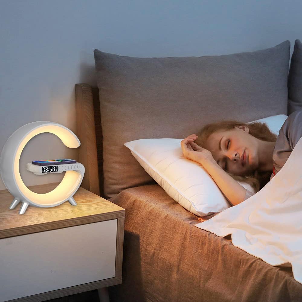 Išmani lempa su telefono pakrovėju - Originalu-pigu