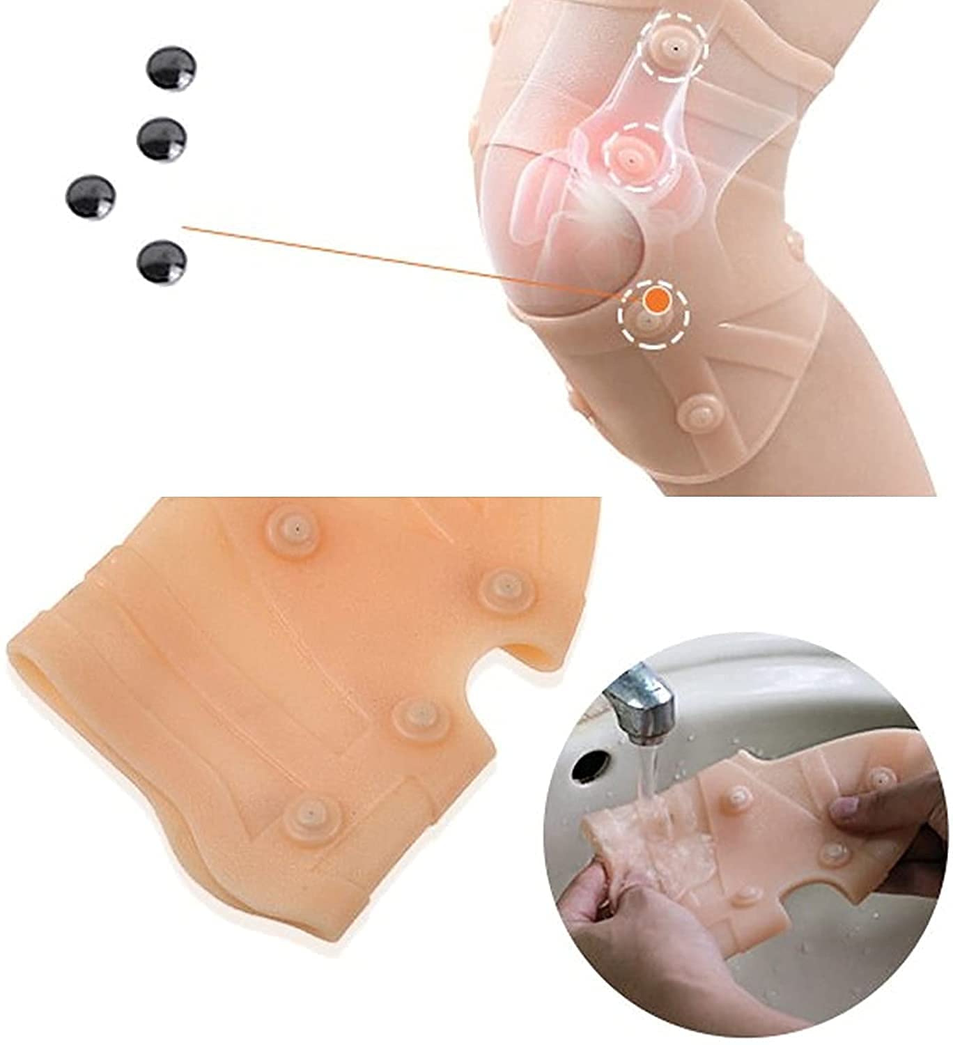 Skausmą mažinantis magnetinis kelio įtvaras