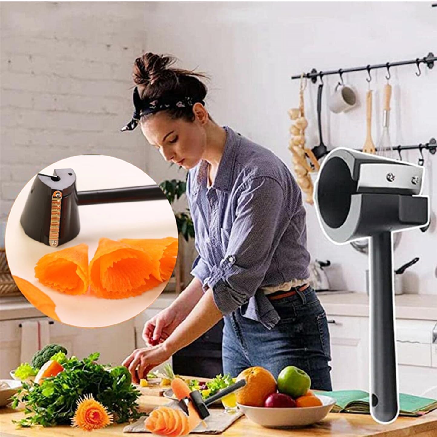 Spiralinis vaisių ir daržovių pjaustytuvas - Originalu-pigu