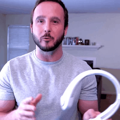 Ant kaklo nešiojamas ventiliatorius "WindGENIUS™" - Originalu-pigu