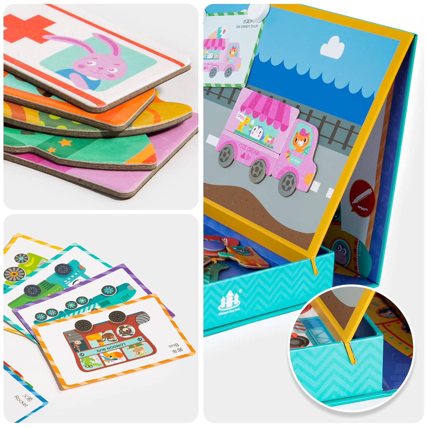 3D magnetinė edukacinė dėlionė - Originalu-pigu