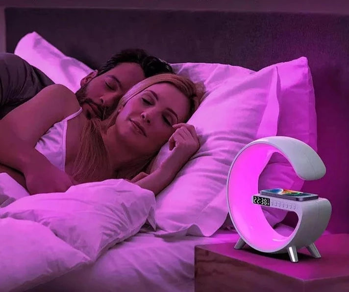 Išmani lempa su telefono pakrovėju - Originalu-pigu