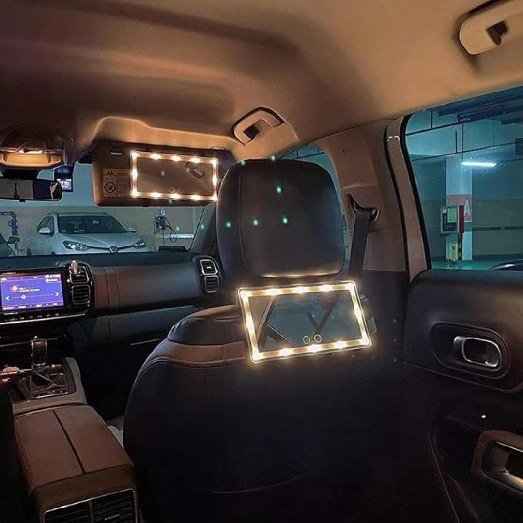 Automobilio veidrodėlis su LED apšvietimu - Originalu-pigu