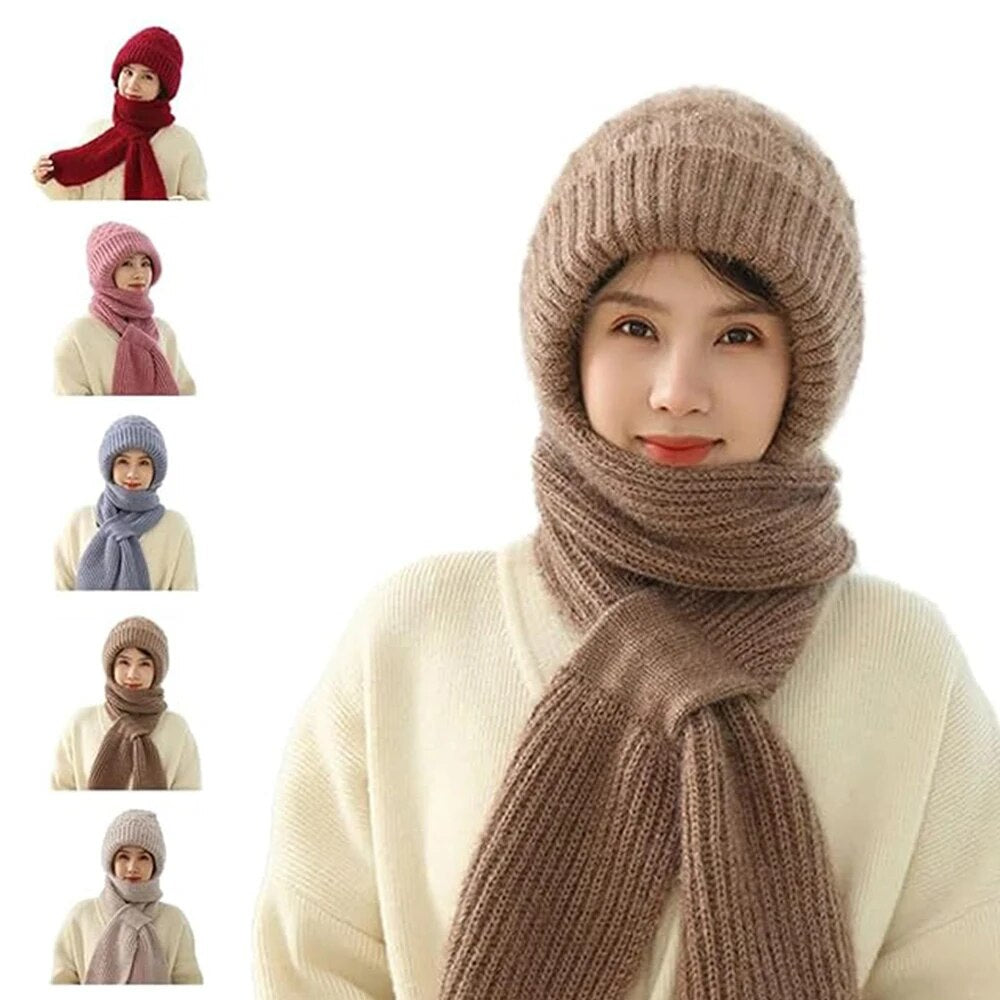 Šilta kepurė ir šalikas viename - Originalu-pigu