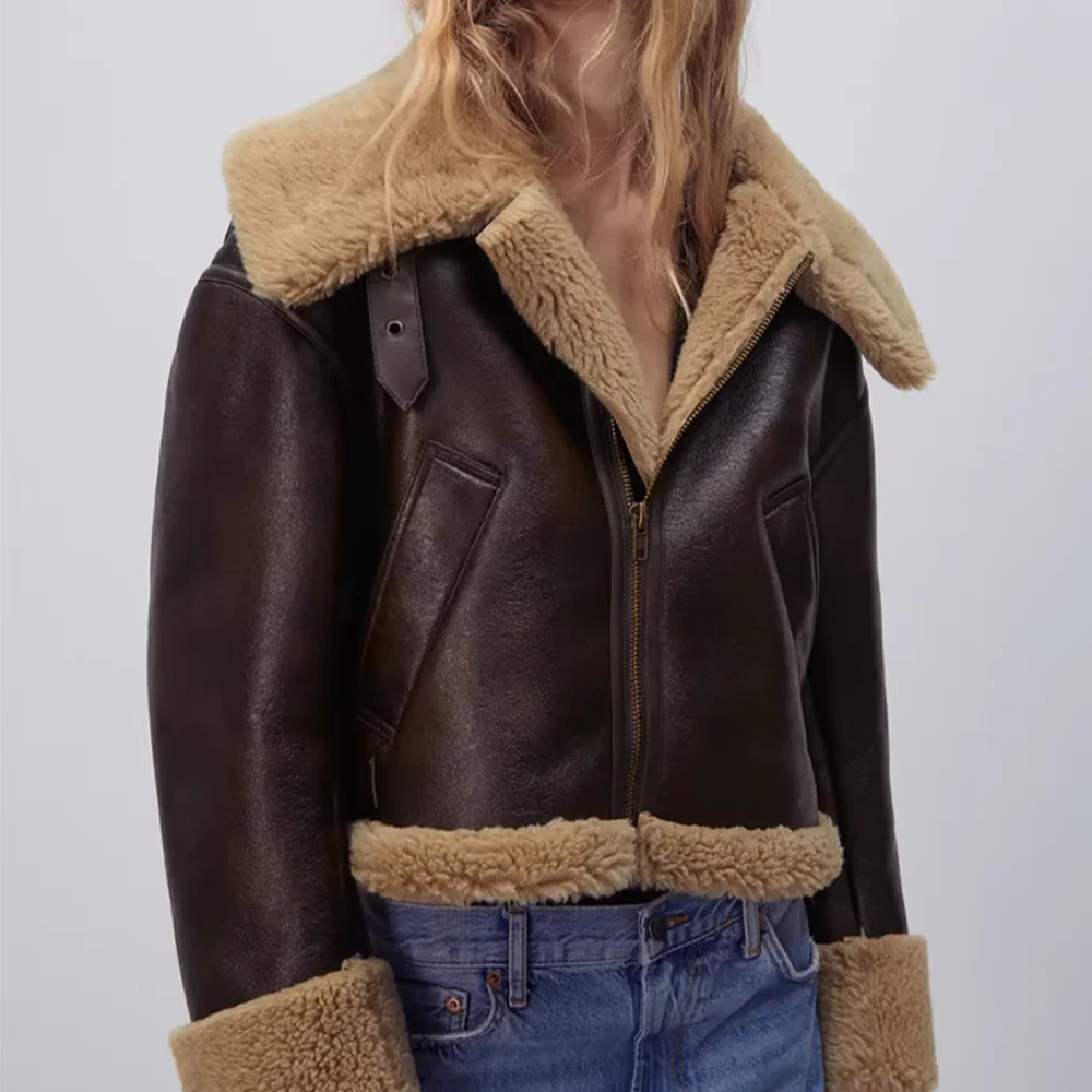 Prabangus veganiškos odos švarkelis - Originalu-pigu