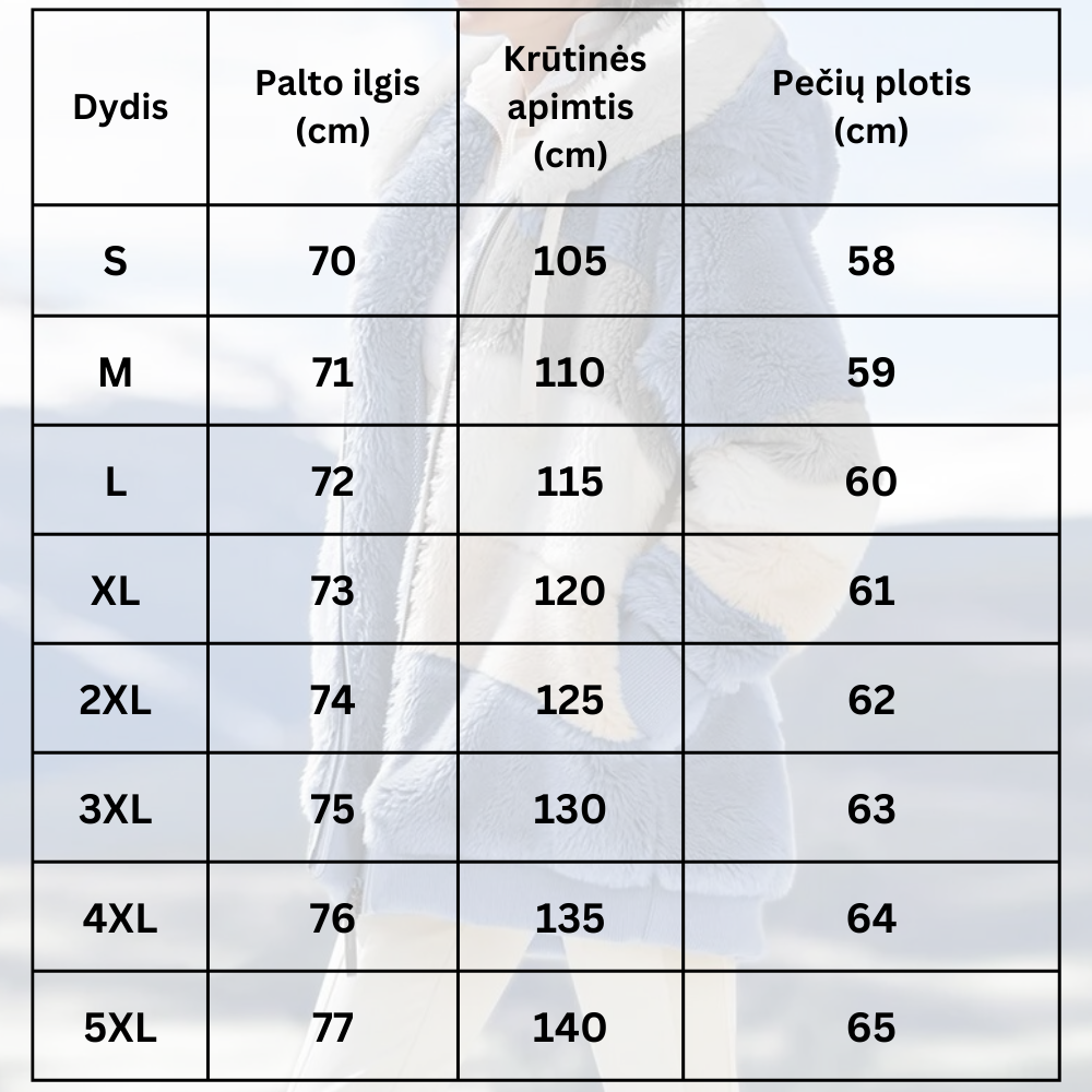 Kailinis moteriškas paltukas - Originalu-pigu