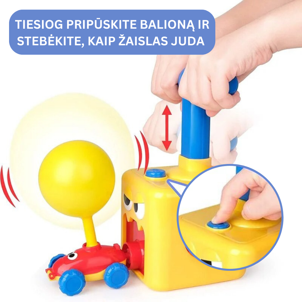 Balionų paleidimo žaislas su pompa - Originalu-pigu