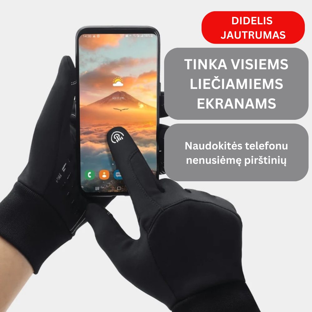 Termo pirštinės liečiamiems ekranams - Originalu-pigu