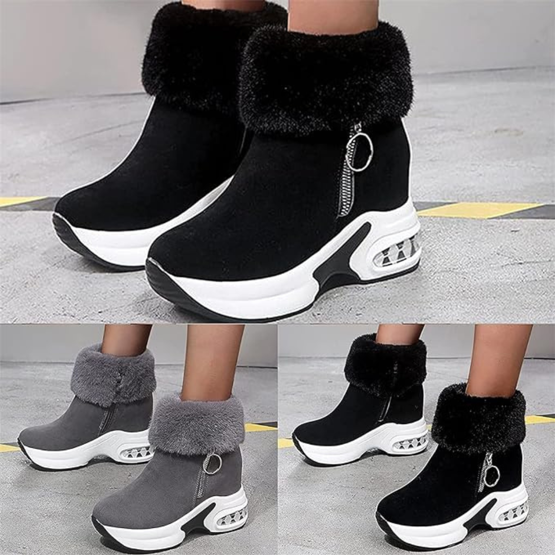 Moteriški auliniai batai su kailiuku - Originalu-pigu