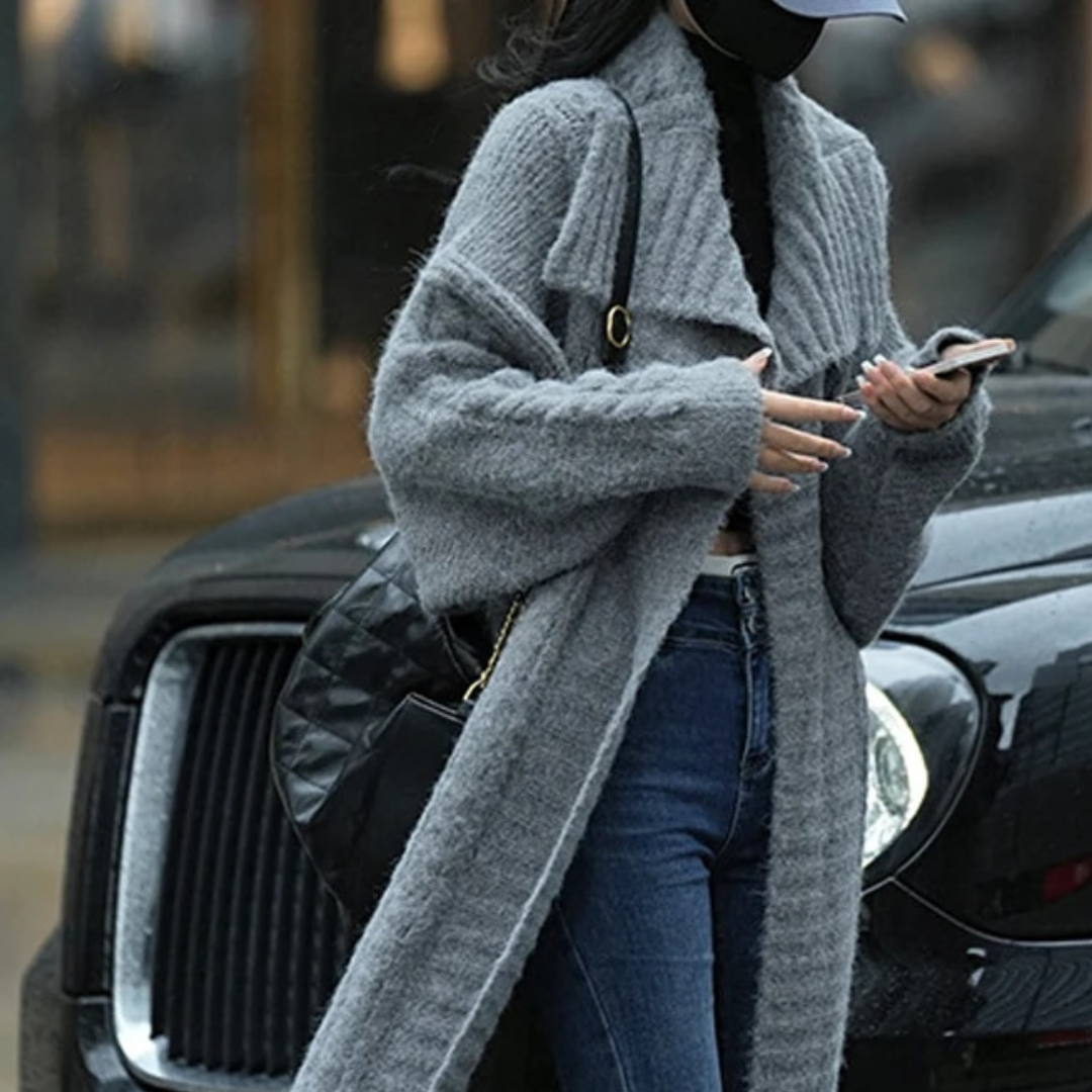 Moteriškas žieminis kardiganas - Originalu-pigu