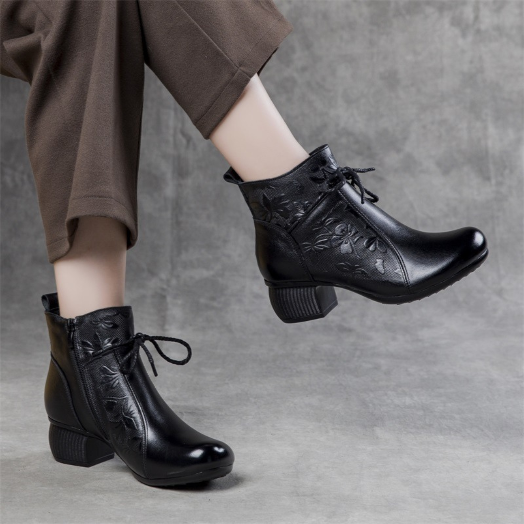 Moteriški odiniai batai su užtrauktuku - Originalu-pigu