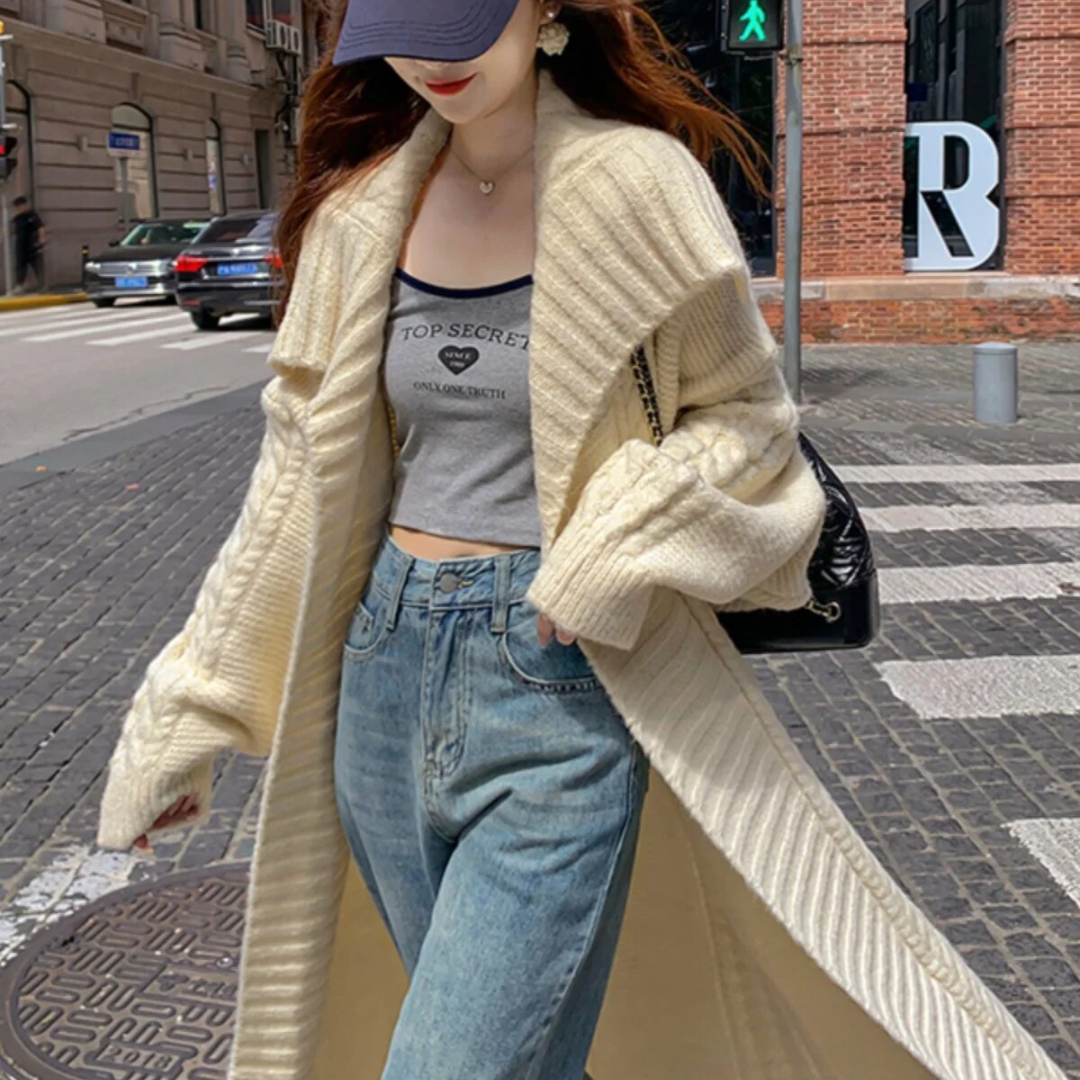 Moteriškas žieminis kardiganas - Originalu-pigu