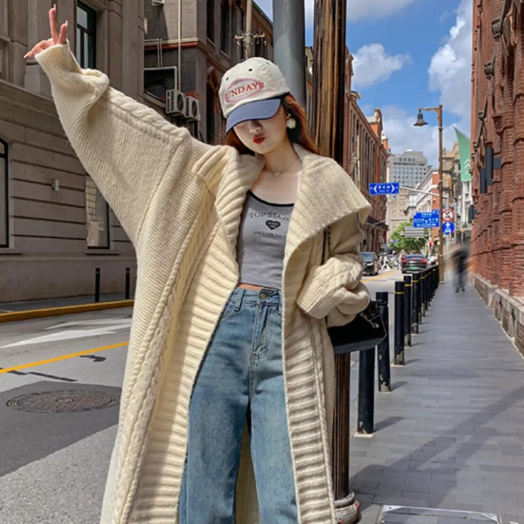 Moteriškas žieminis kardiganas - Originalu-pigu