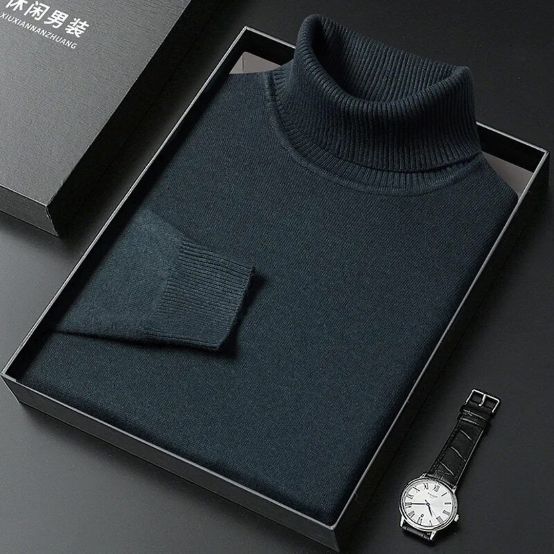 Vyriškas megztinis su aukšta apykakle - Originalu-pigu