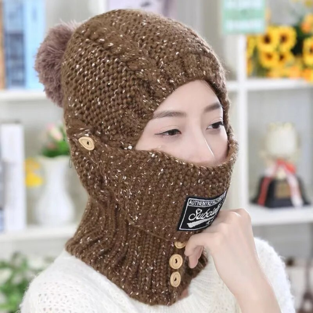 Moteriška kepurė ir šalikas viename - Originalu-pigu