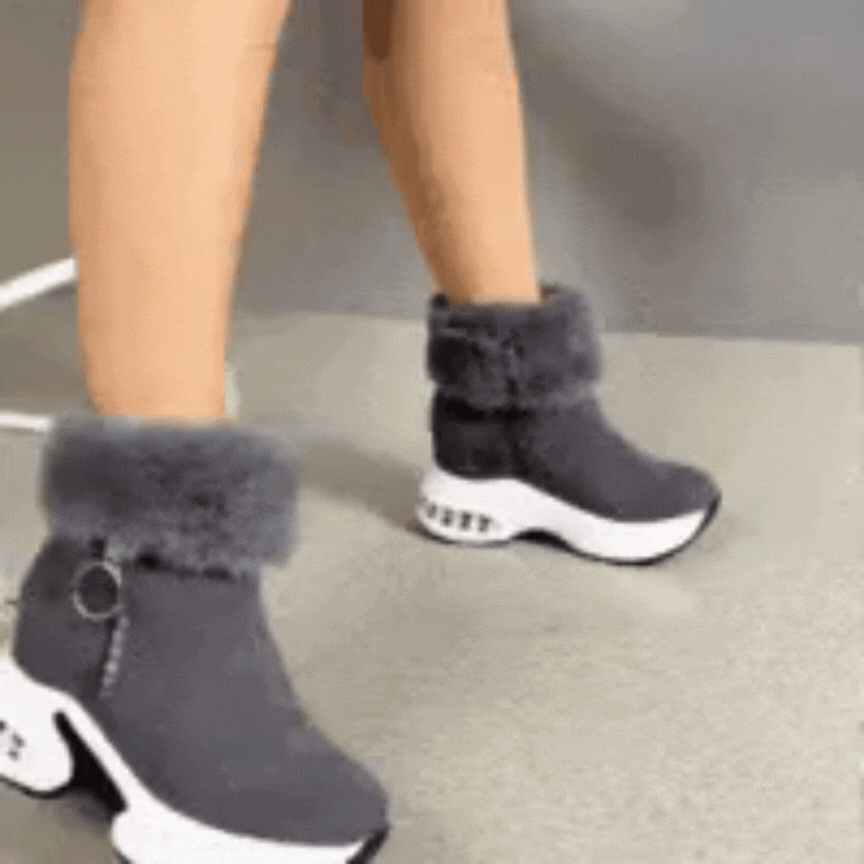 Moteriški auliniai batai su kailiuku - Originalu-pigu