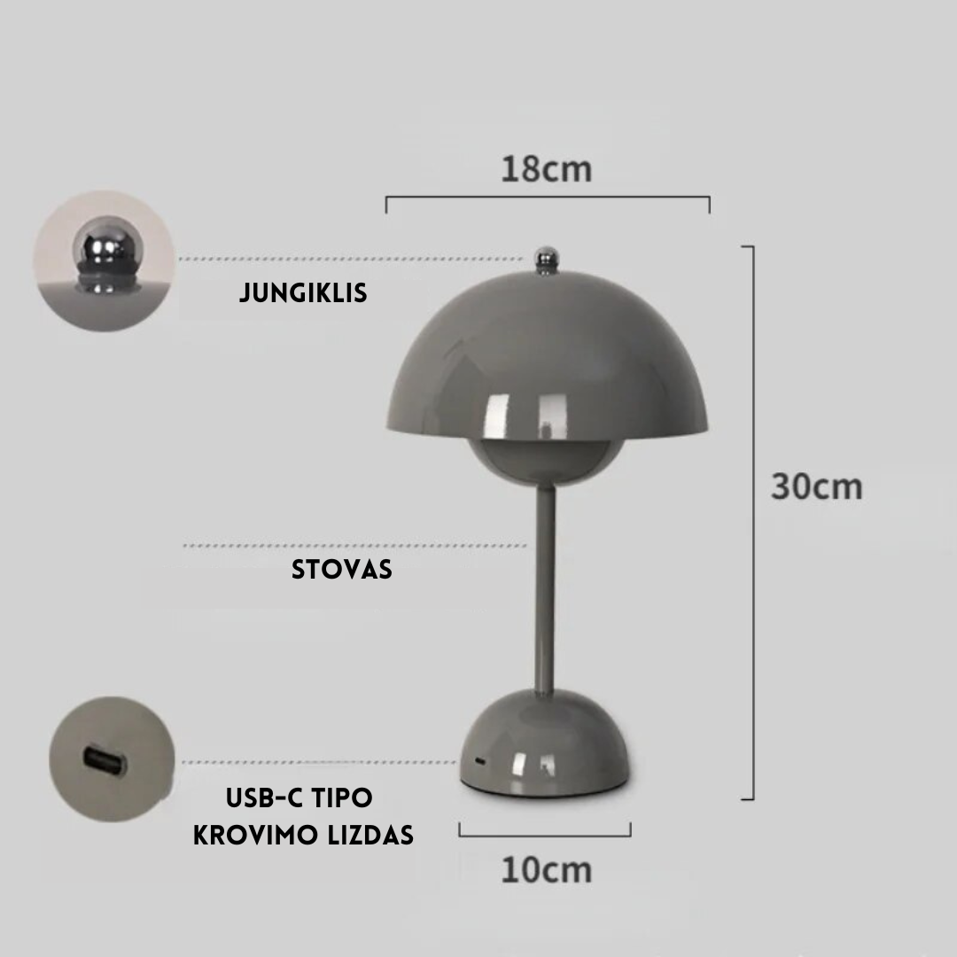 Skandinaviško stiliaus stalo lempa - Originalu-pigu