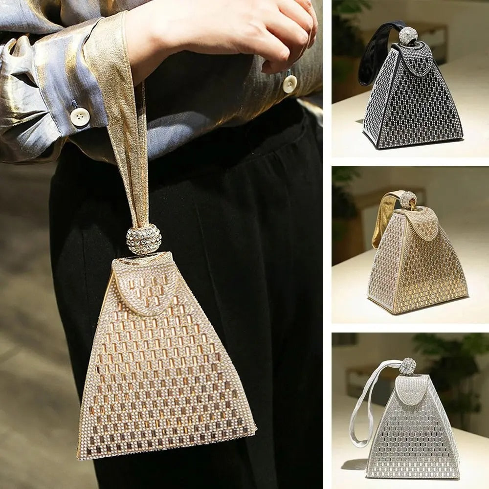 Krištolinės piramidės rankinukas - Originalu-pigu