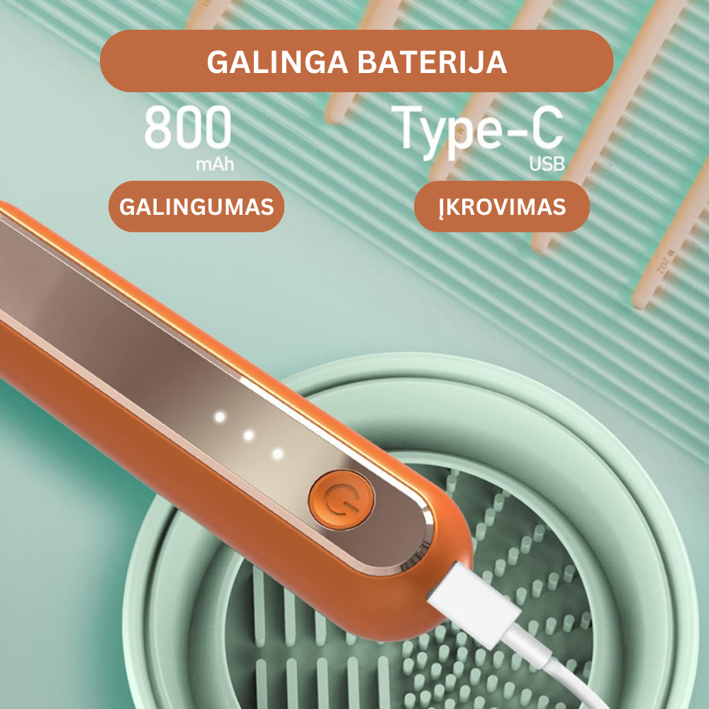 Elektrinis makiažo šepetėlių valytuvas ir džiovintuvas - Originalu-pigu