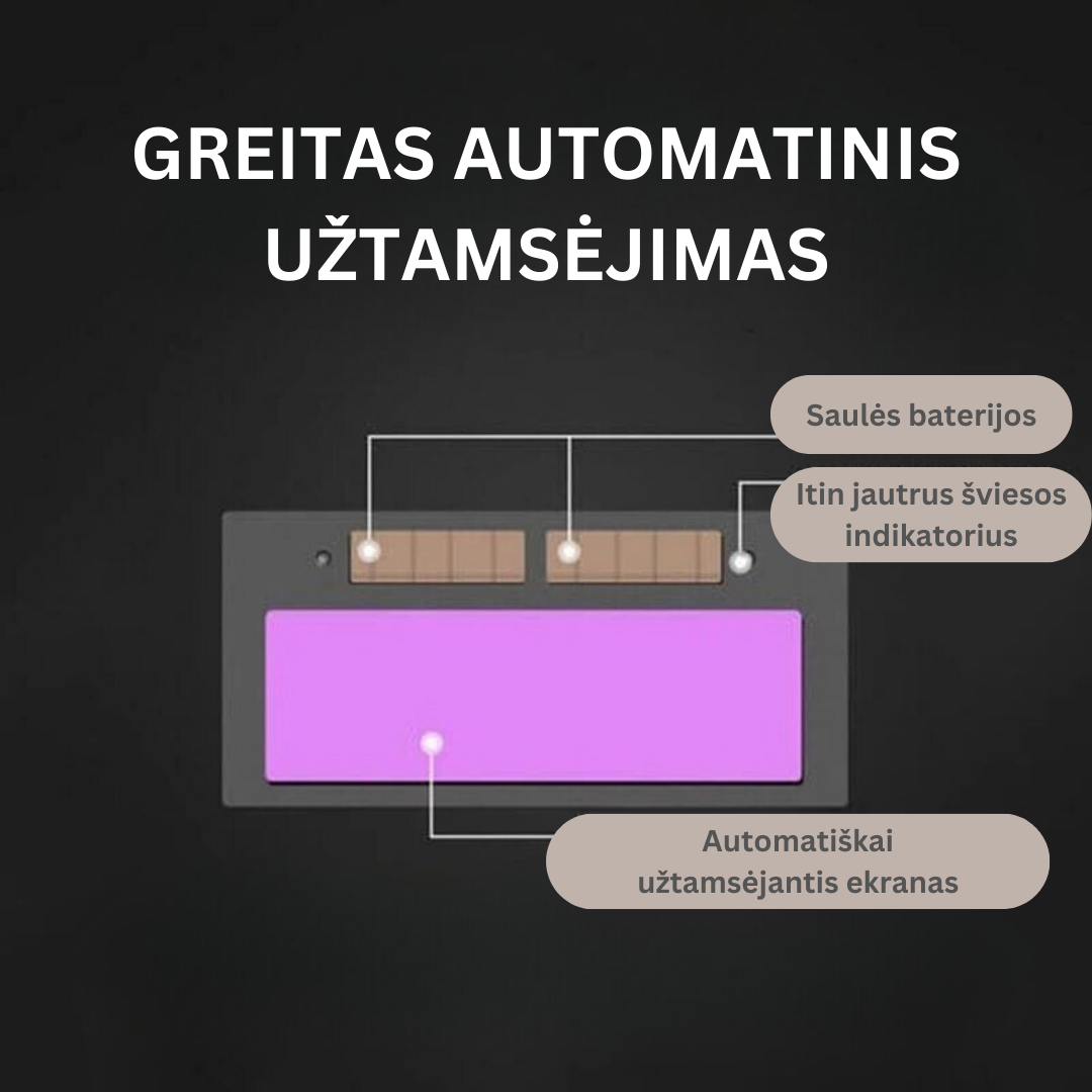 Automatiškai užtamsėjantys suvirintojo akiniai - Originalu-pigu