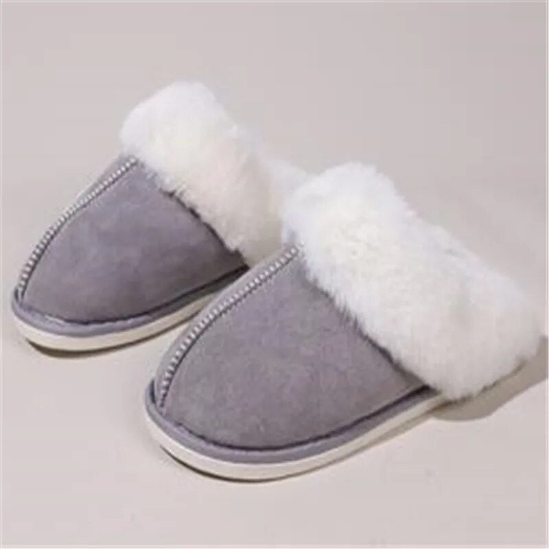 Moteriškos šiltos pliušinės šlepetės - Originalu-pigu