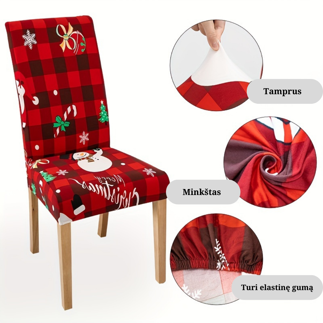 Kalėdiniai kėdžių užvalkalai - Originalu-pigu