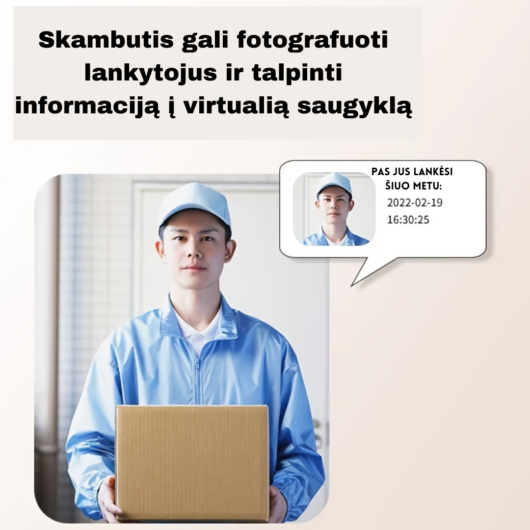 Belaidis durų skambutis su kamera - Originalu-pigu