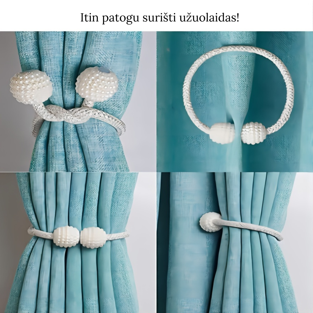 Magnetinis užuolaidų laikiklis (2 vnt.) - Originalu-pigu