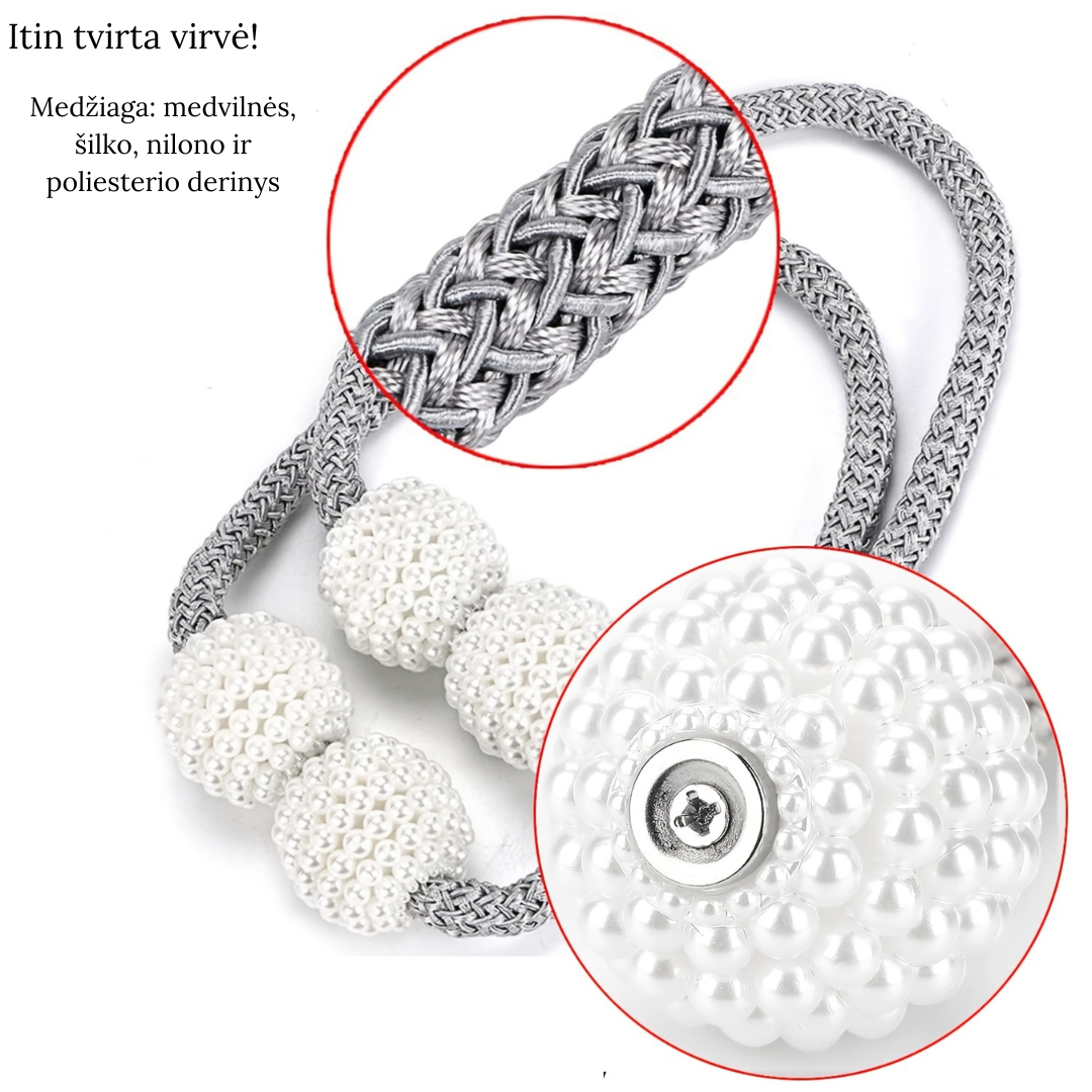 Magnetinis užuolaidų laikiklis (2 vnt.) - Originalu-pigu