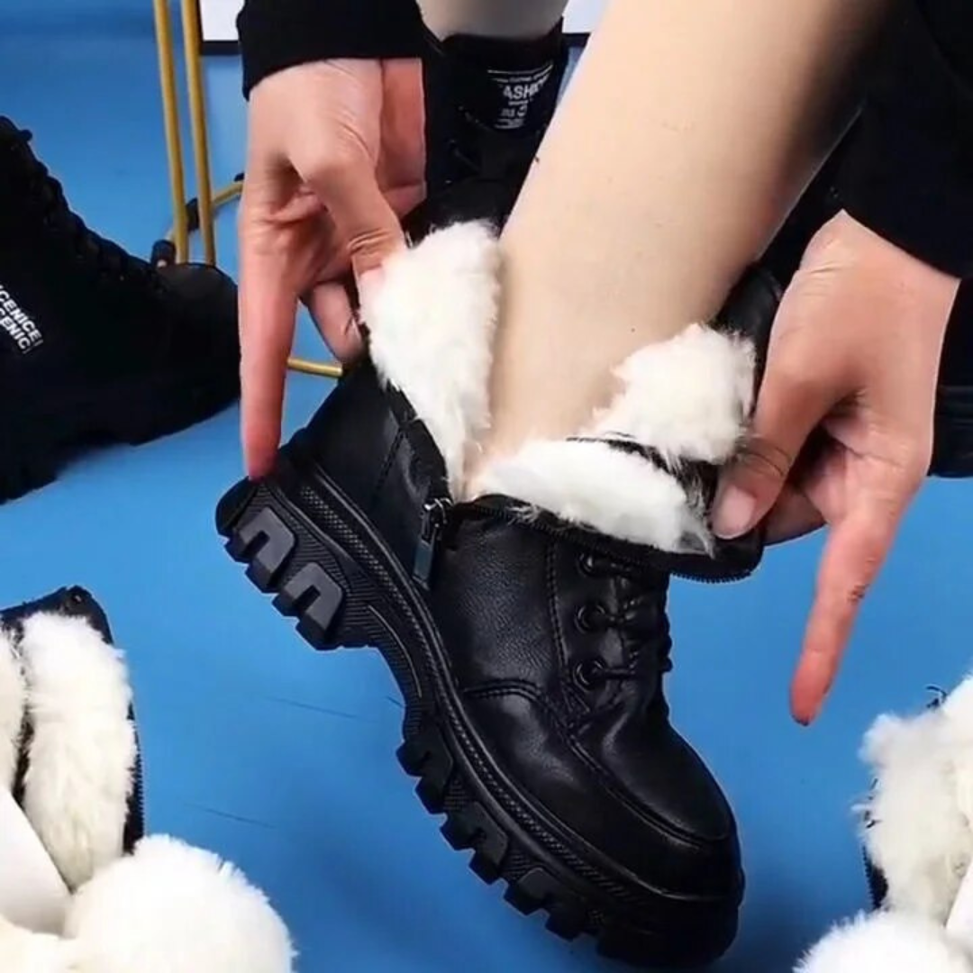 Moteriški batai su kailiuku - Originalu-pigu