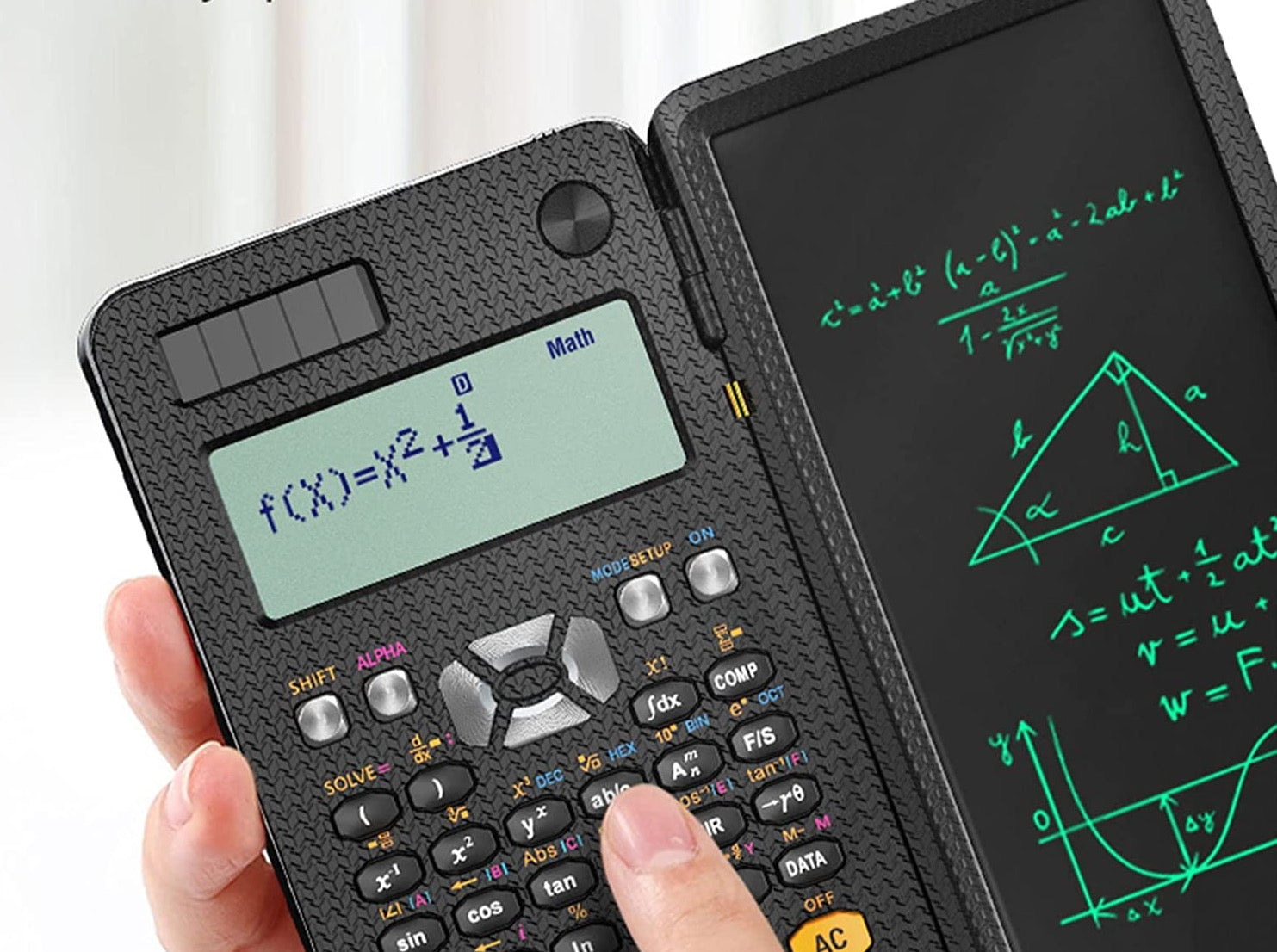 Mokslinis skaičiuotuvas su LCD užrašų knygele - Originalu-pigu