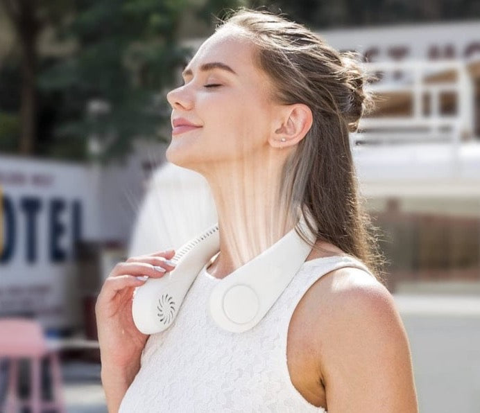 Ant kaklo nešiojamas ventiliatorius "WindGENIUS™" - Originalu-pigu