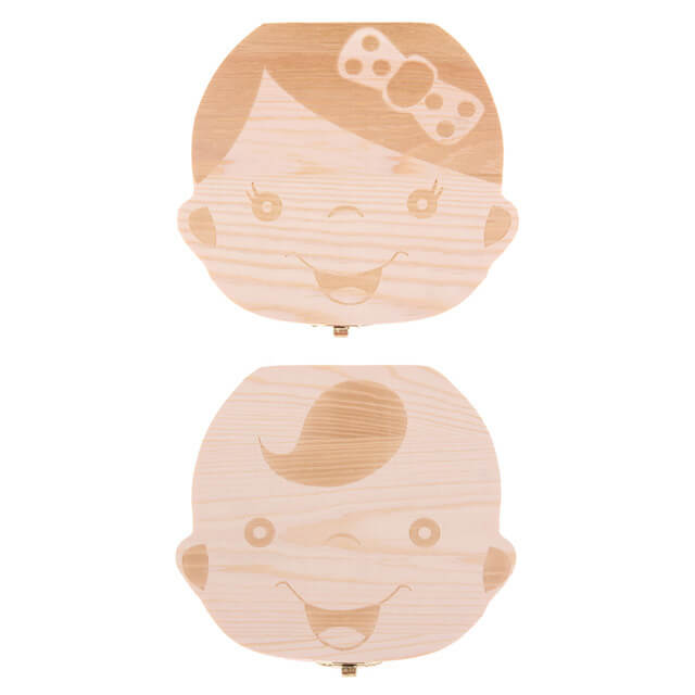 Medinė dėžutė vaikų dantukams - Originalu-pigu