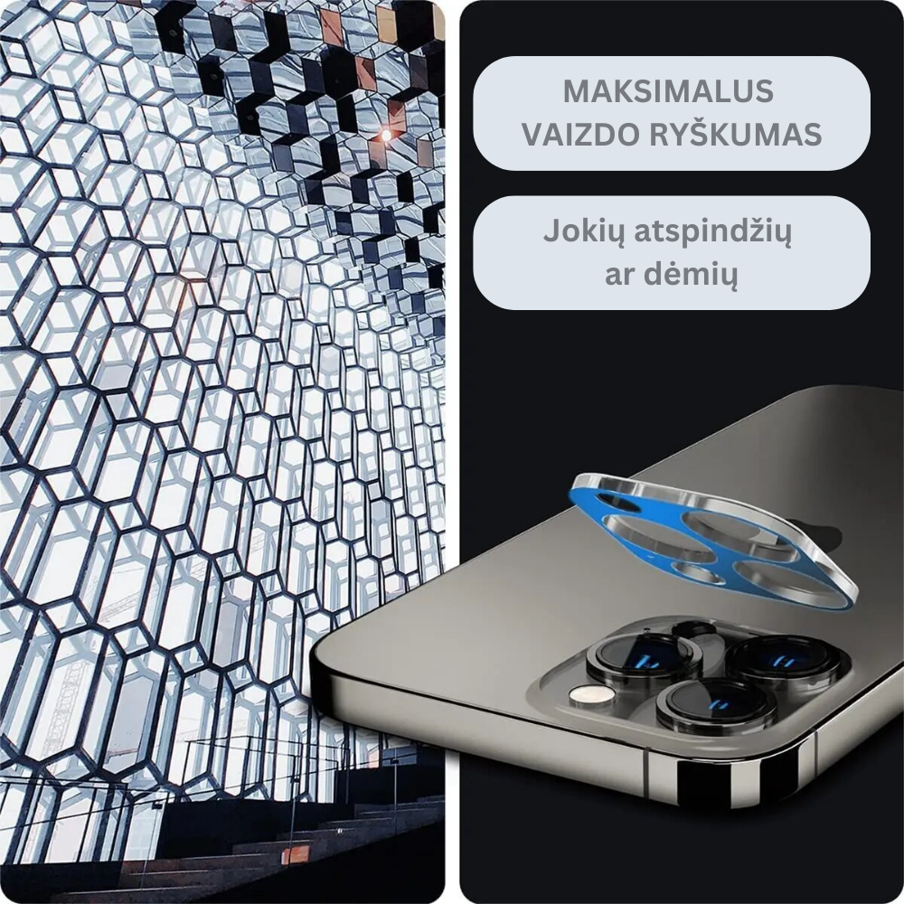 iPhone kameros apsauga - Originalu-pigu