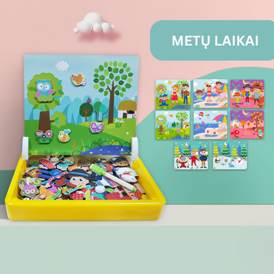 3D magnetinė edukacinė dėlionė - Originalu-pigu