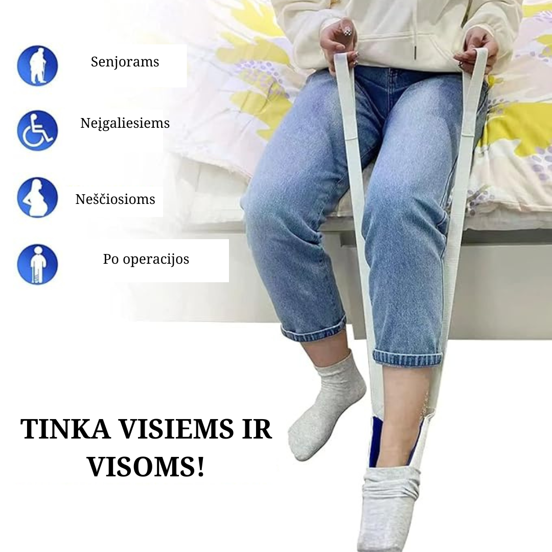 Pagalbinė priemonė kojinėms užsidėti - Originalu-pigu