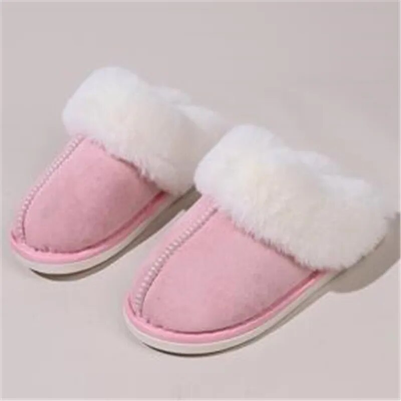 Moteriškos šiltos pliušinės šlepetės - Originalu-pigu