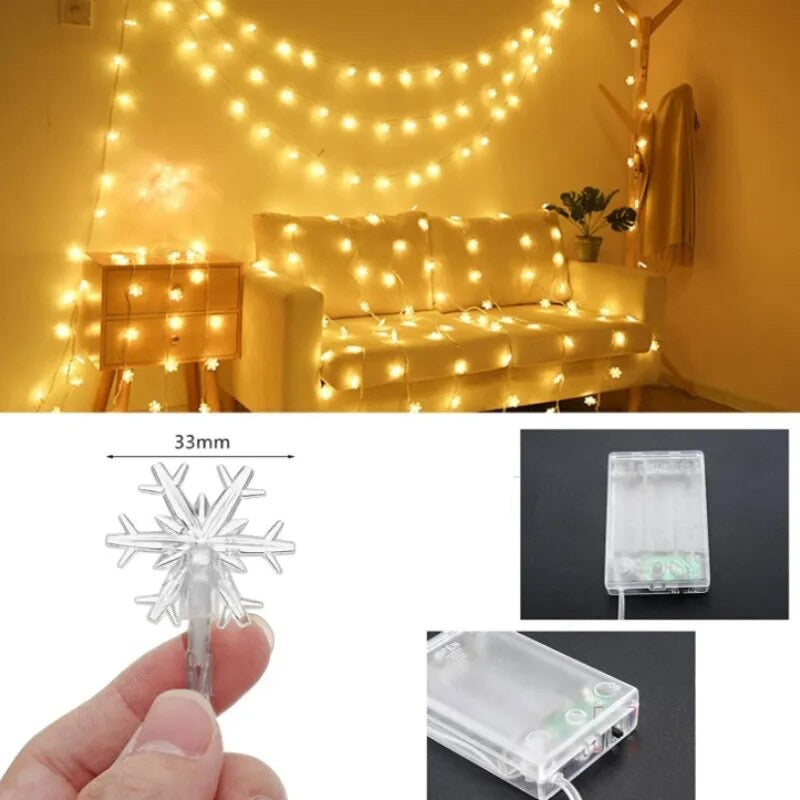 Kalėdinė snaigių girlianda - Originalu-pigu