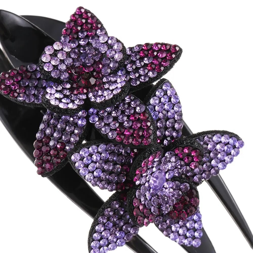 Gėlėtas plaukų segtukas - Originalu-pigu