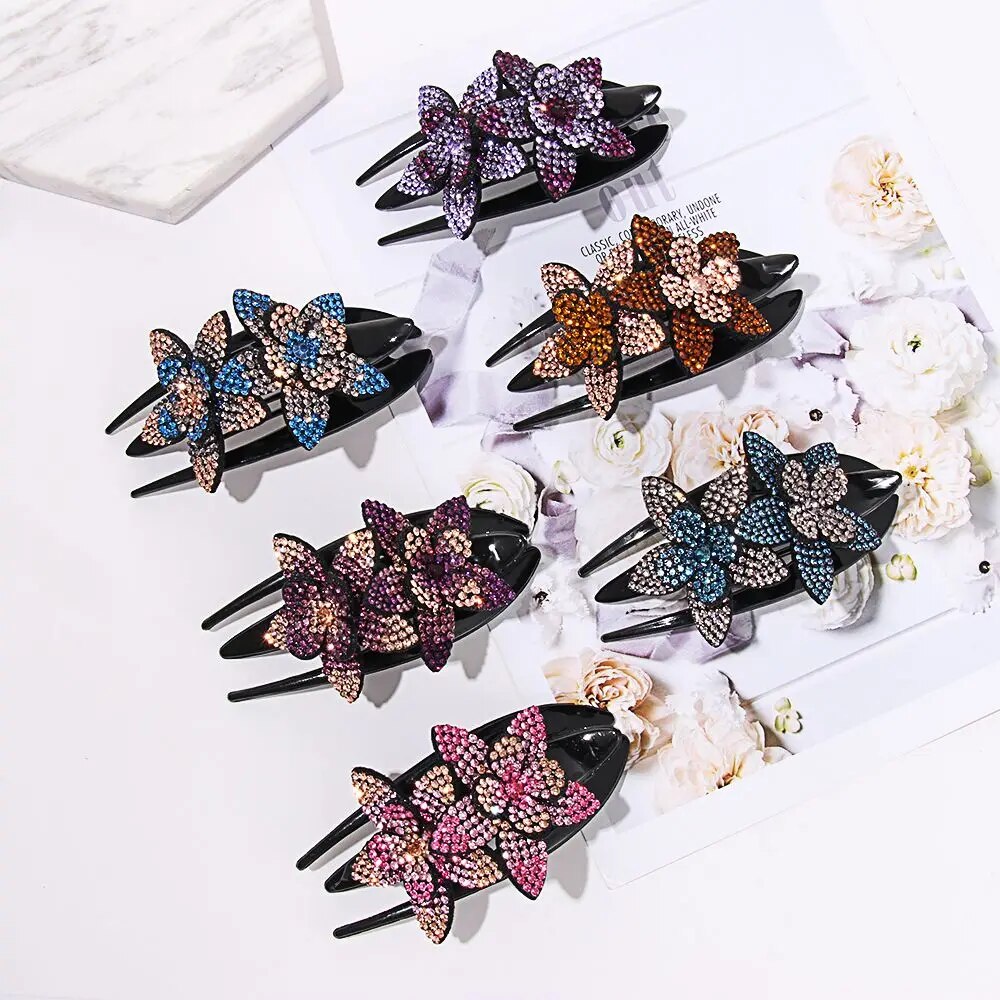 Gėlėtas plaukų segtukas - Originalu-pigu