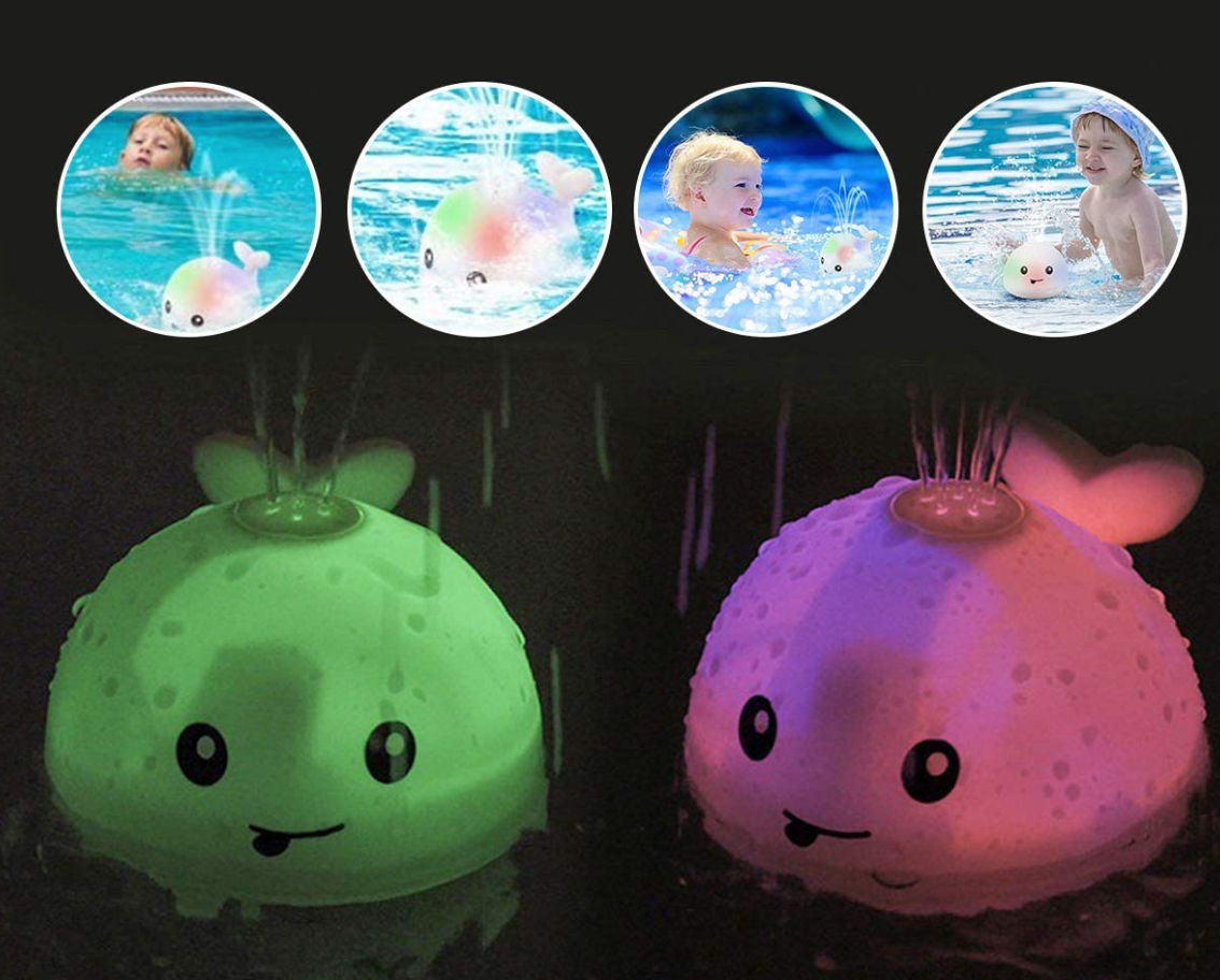 Vandenį purškiantis LED banginis - Originalu-pigu